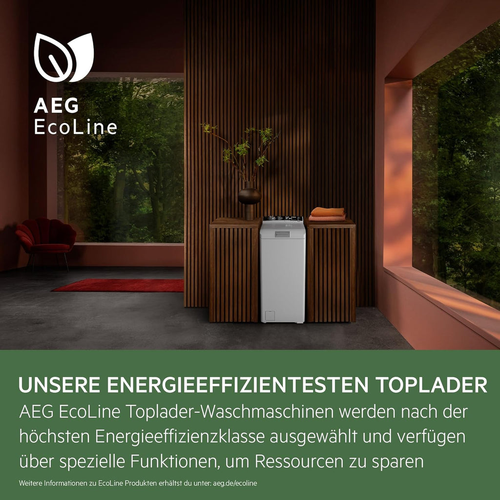 AEG LTR7A71370 Waschmaschine Toplader / Serie 7000 mit ProSteam / ProSteam - Auffrischfunktion / 7,0 kg / Leise / Mengenautomatik / Nachlegefunktion / Wasserstopp / 1300 U/min