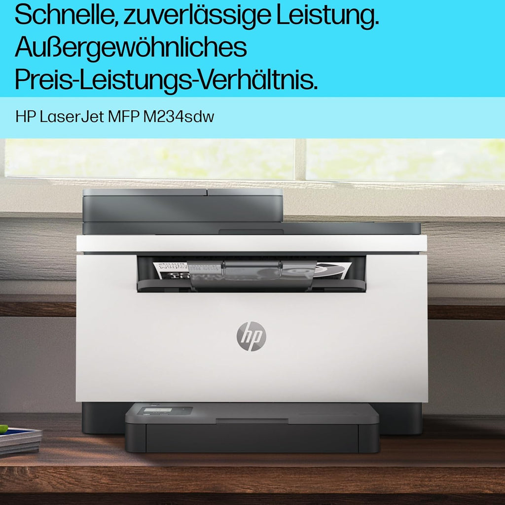 HP LaserJet MFP M235sdw Multifunktions-Laserdrucker Schwarzweiß, Drucken, Kopieren, Scannen, Automat.beidseitiger Druck, Dual-Band Wi-Fi, USB, LAN, HP Smart App, Intelligente Benutzeroberfläche