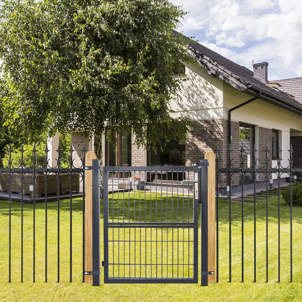 Sonnewelt Gartentor Gartentür Anthrazit Inkl. Schloss