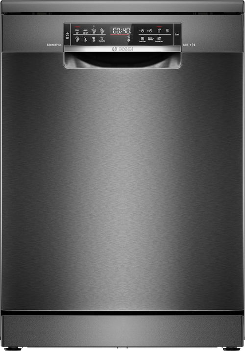 Bosch SMV4ETX08E, Serie 4, Smarter Geschirrspüler Vollintegriert 60 cm, Besteckkorb, Spülmaschine mit Programmassistent, besonders Leise, Rackmatic, Automatische Türöffnung, InfoLight, AquaStop