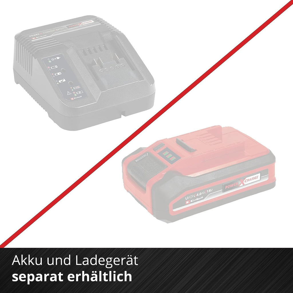Einhell Akku-Heckenschere ARCURRA 18/55 Power X-Change (18 V, 55 cm Schnittlnge, 18 mm Zahnabstand, inkl. Schnittgutsammler, schmaler Frontgriff, ohne Akku)