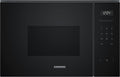 Siemens BF525LMB1 iQ500, Einbau-Mikrowelle, 59 x 38 cm, 800W, 20L Garraum Edelstahl, 25,5 cm Drehteller, touchControl Bedienung, Hydrolytische Reinigungshilfe, cookControl 7 Automatikrogramme, Schwarz
