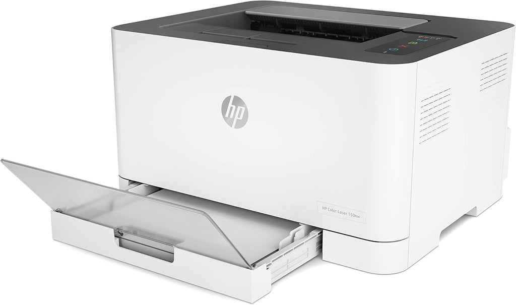 HP Color Laser 150nw Farb-Laserdrucker (Drucker, USB, LAN, WLAN),weiß-grau