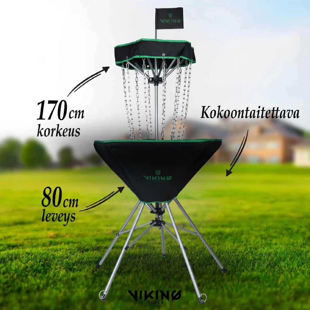 Viking Discs Raid tragbarer Discgolf korb