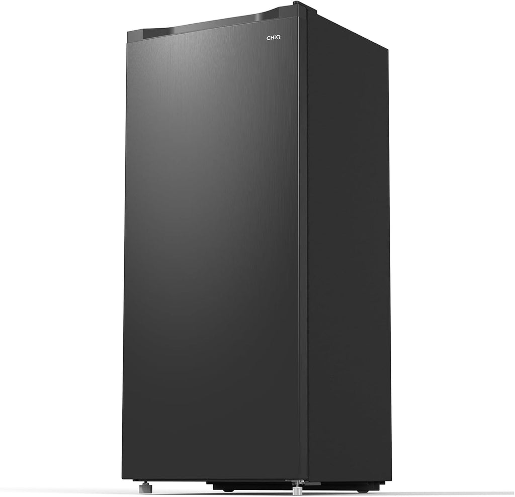 CHIQ Gefrierschrank FSD160D4E | Wechselbarer Türanschlag | Sehr Leise 41 DB (145L Manuelle Abtauung)| 12 Jahre Garantie auf den Kompressor*| 126 x 54 x 55 cm (HxBxT)
