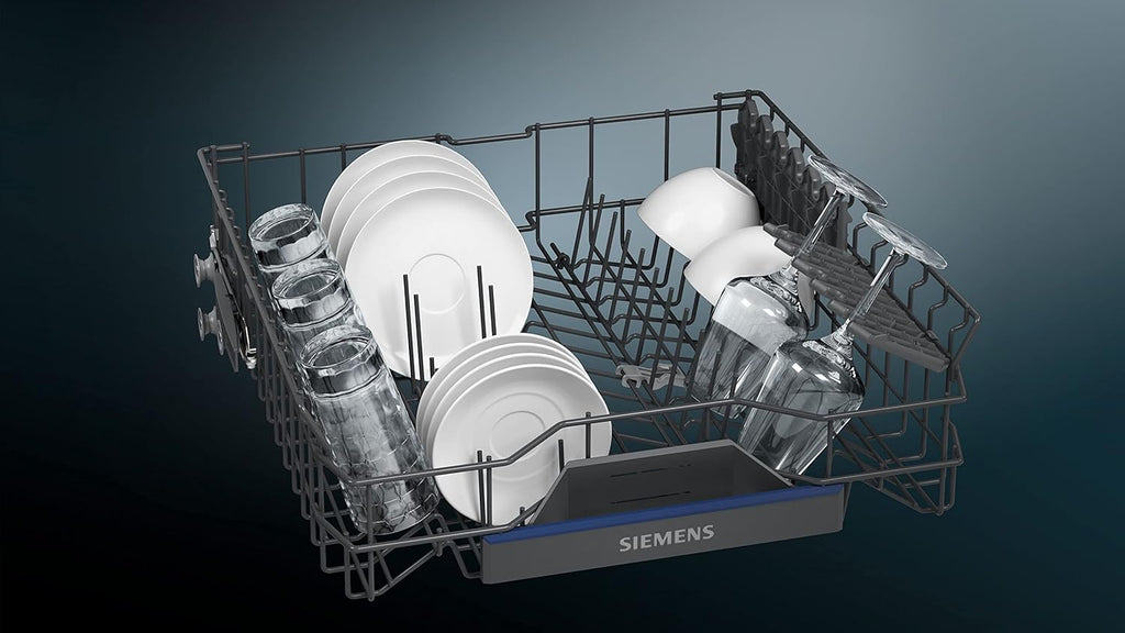 Siemens SN63EX14VE, iQ300 Smarter Geschirrspüler, Vollintegrierte Spülmaschine mit Besteckschublade, 60 cm, Auto Türöffnung dank autoOpen dry, Besonders leise durch iQdrive-Motor, infoLight aquaStop