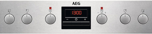 AEG EPS33102ZM Einbauherd/Pyrolyse – Selbstreinigung/Grillfunktion/Display mit Uhr/Kindersicherung/A+ / Edelstahl mit Antifingerprint