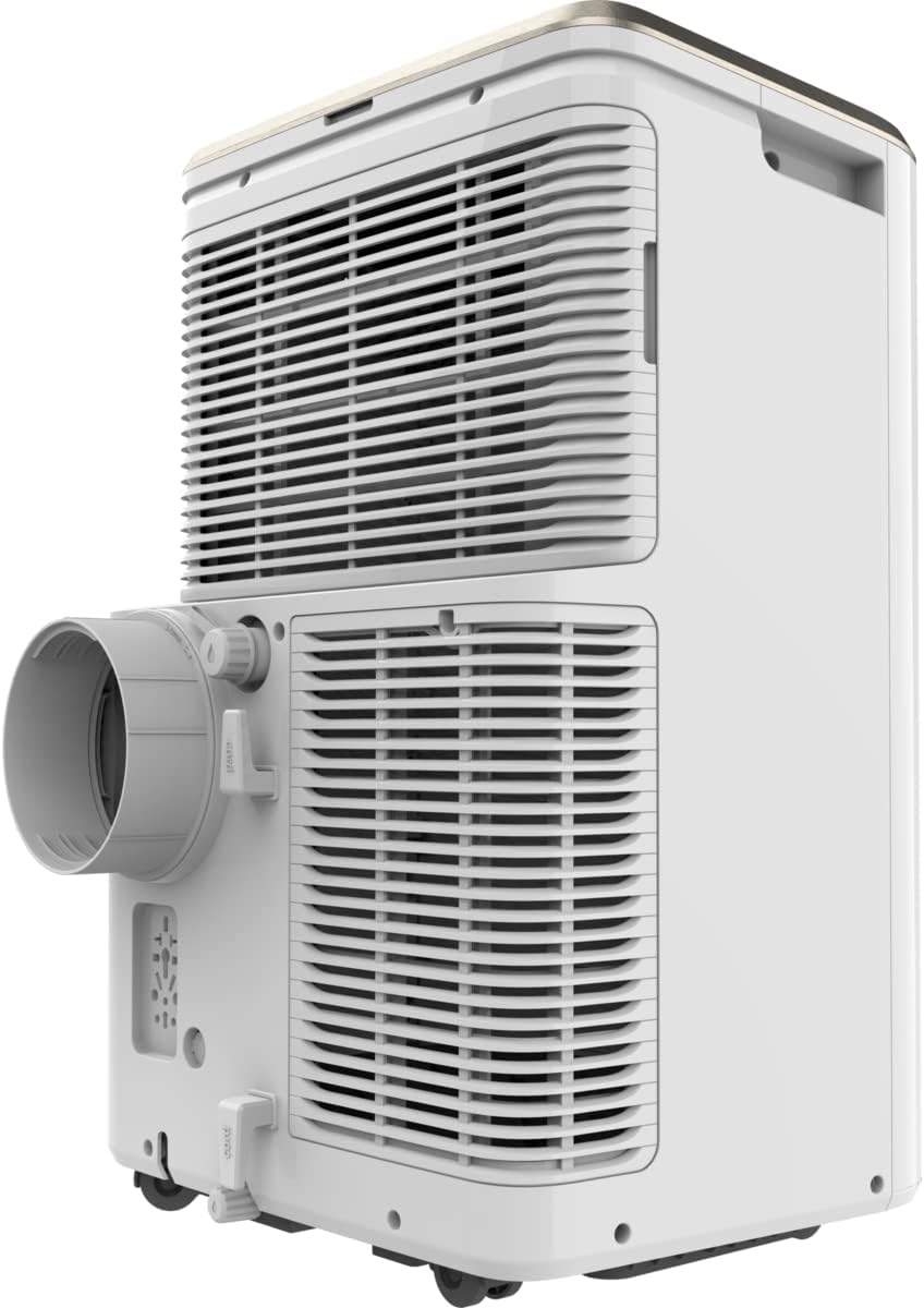 AEG Chillflex Pro AXP26U338CW mobile Klimaanlage / LED Display / Touch-Buttons / Fernbedienung / 30-40 m² / Kühlfunktion / Ventilator / Entfeuchtungsfunktion / Automatik / weiß/silber/schwarz