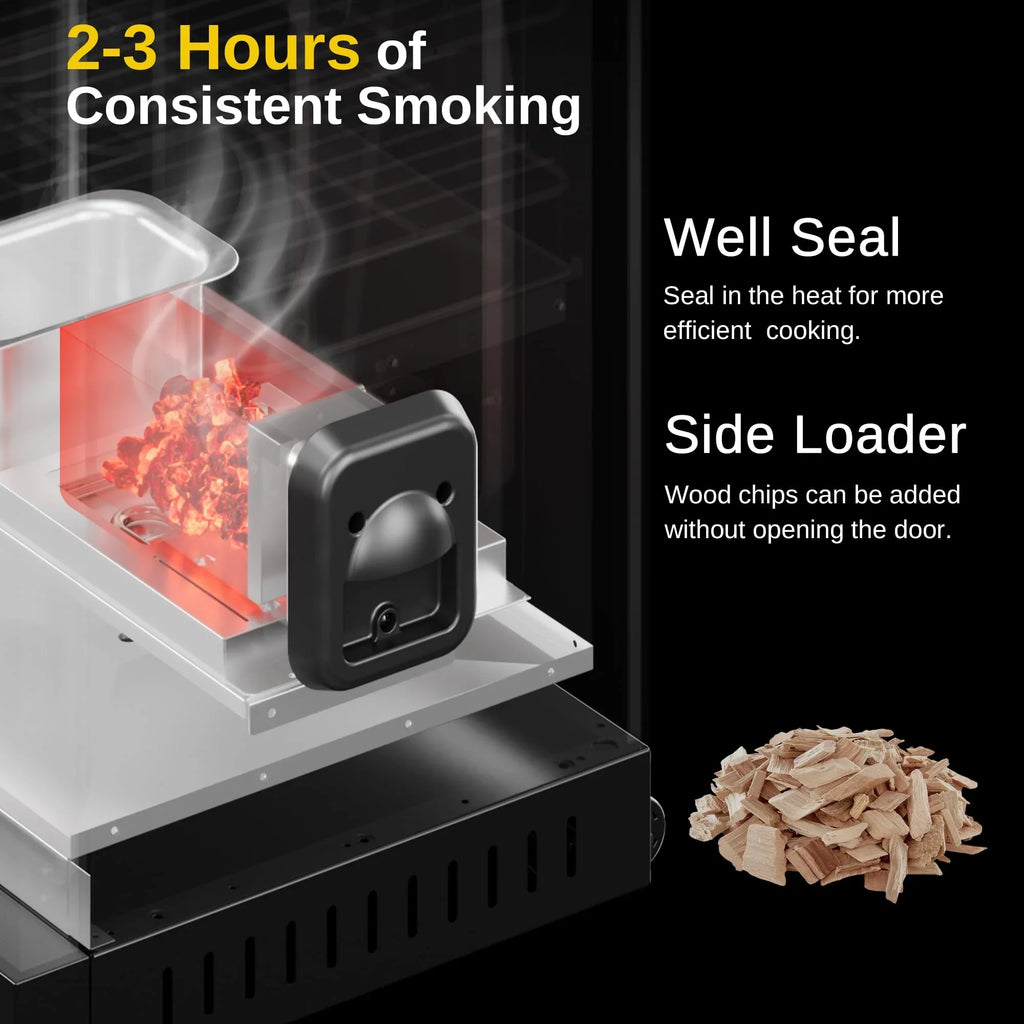 EAST OAK 30" Digital Electric Smoker with Glass Door