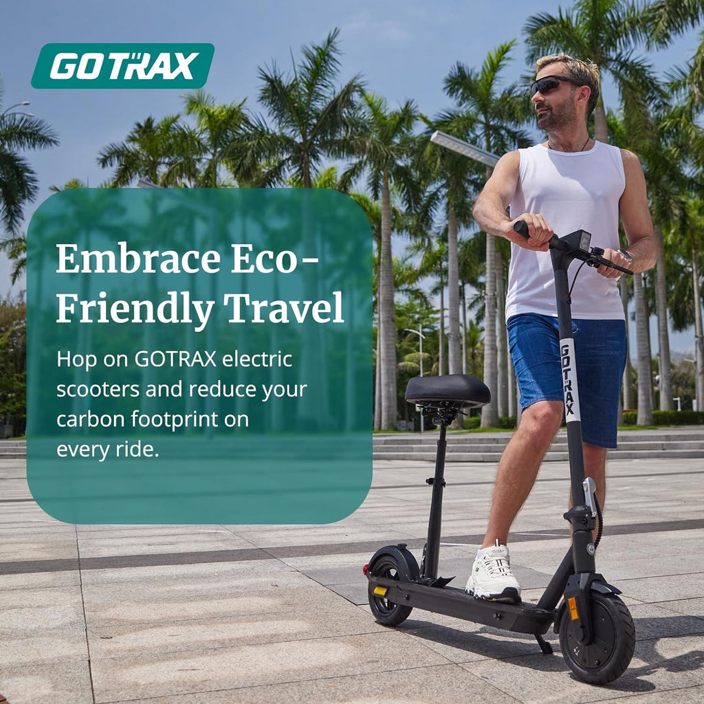 Adult Electric Scooter, 8.5 Inch Pneumatic Tires, Max Range 14/18 Miles, Max Speed 15.5/18 MPH, Powered by 300 Watt Motor, with Cruise Control Adult Folding Electric Scooter