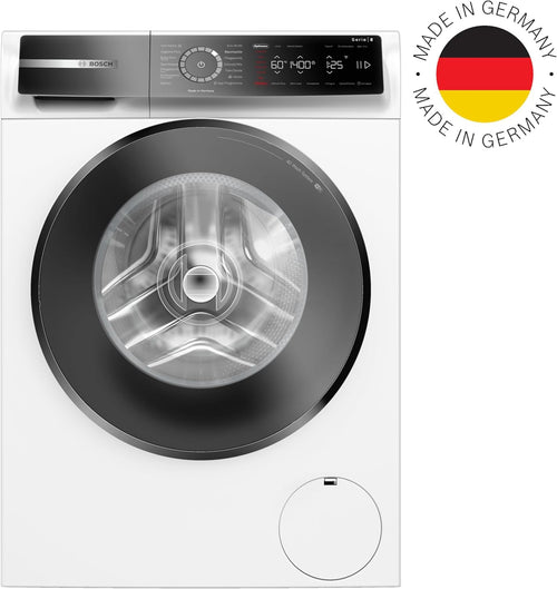 Bosch WGB244010, Serie 8, Smarte Frontlader Waschmaschine, 9 kg, 1400 UpM, Made in Germany, intelligente Waschmittel Dosierung i-Dos, entfernt 16 Fleckenarten, SpeedPerfect, spart Wasser & Energie