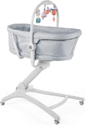 Chicco Baby Hug 4 in 1 Stubenwagen ab 0 Monate, Erhöhte Babyliege, Babybett, Hochstuhl mit Spielbogen, bis 15 kg, Verstellbare Rückenlehne, Verstellbare Höhe und 4 Räder
