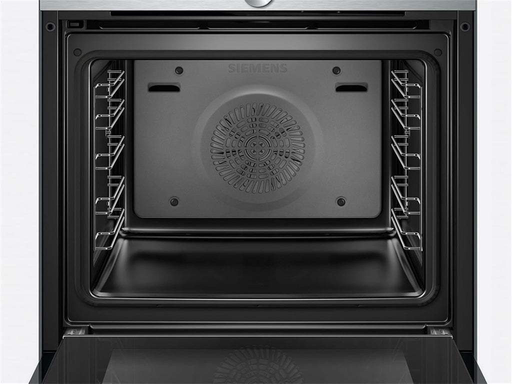 Siemens HB578GBS3, iQ500, Einbau-Backofen 60 x 60 cm, activeClean Pyrolyse Selbstreinung, TFT-Display, 3D Heißluft, Schnellaufheizung, cookControl40 Automatikprogramme, softMove, Edelstahl