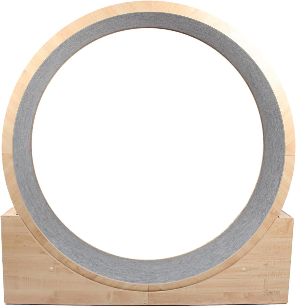 Elmato Katzenlaufrad Simba L & XXL ca. 120 cm / 140 cm in weiß/beige & grau/meliert (beige, 120 cm)