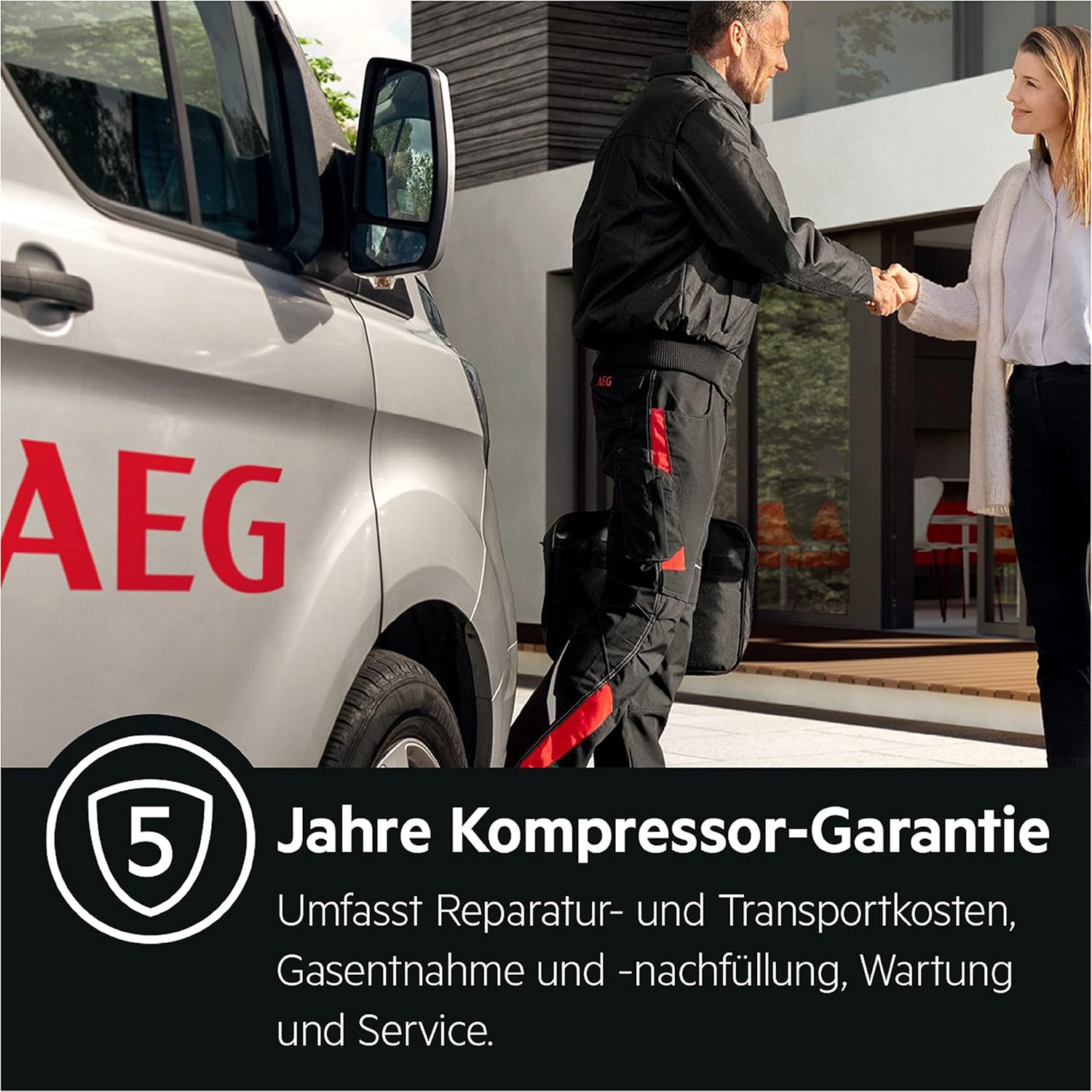 AEG RTS814DXAW Freistehender Tisch-Kühlschrank / 845 mm / 134 L / D