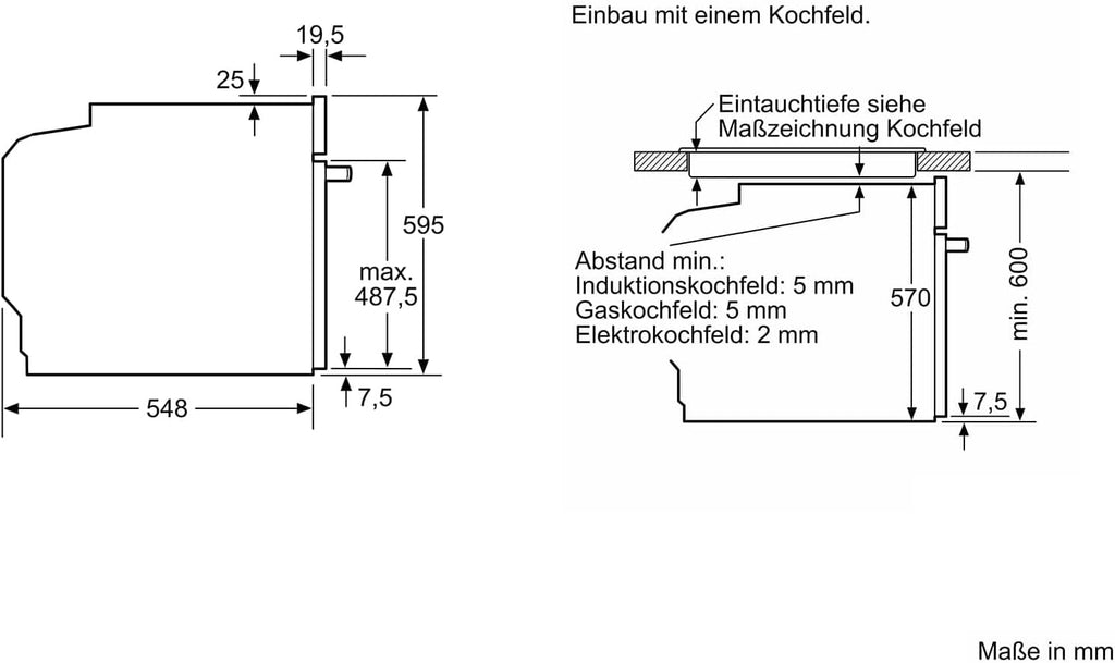 Siemens HB578GBS3, iQ500, Einbau-Backofen 60 x 60 cm, activeClean Pyrolyse Selbstreinung, TFT-Display, 3D Heißluft, Schnellaufheizung, cookControl40 Automatikprogramme, softMove, Edelstahl