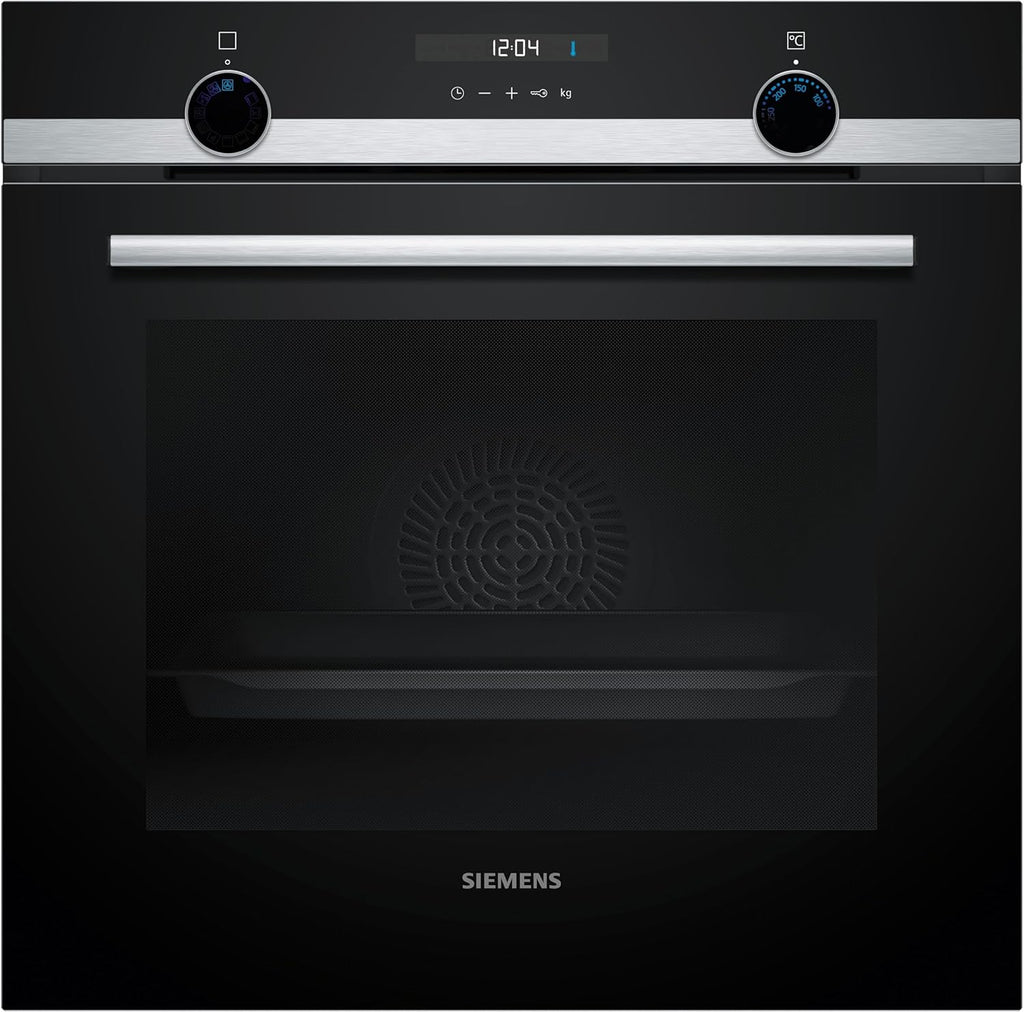 Siemens HB572ABS3, iQ300, Einbau-Backofen 60 x 60 cm, Air Fry, activeClean Pyrolyse Selbstreinung, LED-Touchbedienung, 3D Heißluft, Schnellaufheizung, cookControl10 Automatikprogramme, Edelstahl