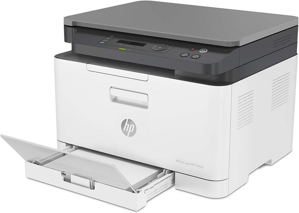 HP Color Laser 150nw Farb-Laserdrucker (Drucker, USB, LAN, WLAN),weiß-grau