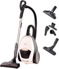 AEG VX82-1-KO Staubsauger / 75% Recyclingmaterial / autom. Saugkraftregulierung / extrem leise auch auf Teppich / Aufnahme von groen + kleinsten Partikeln / langes Kabel / 600W / schwarz