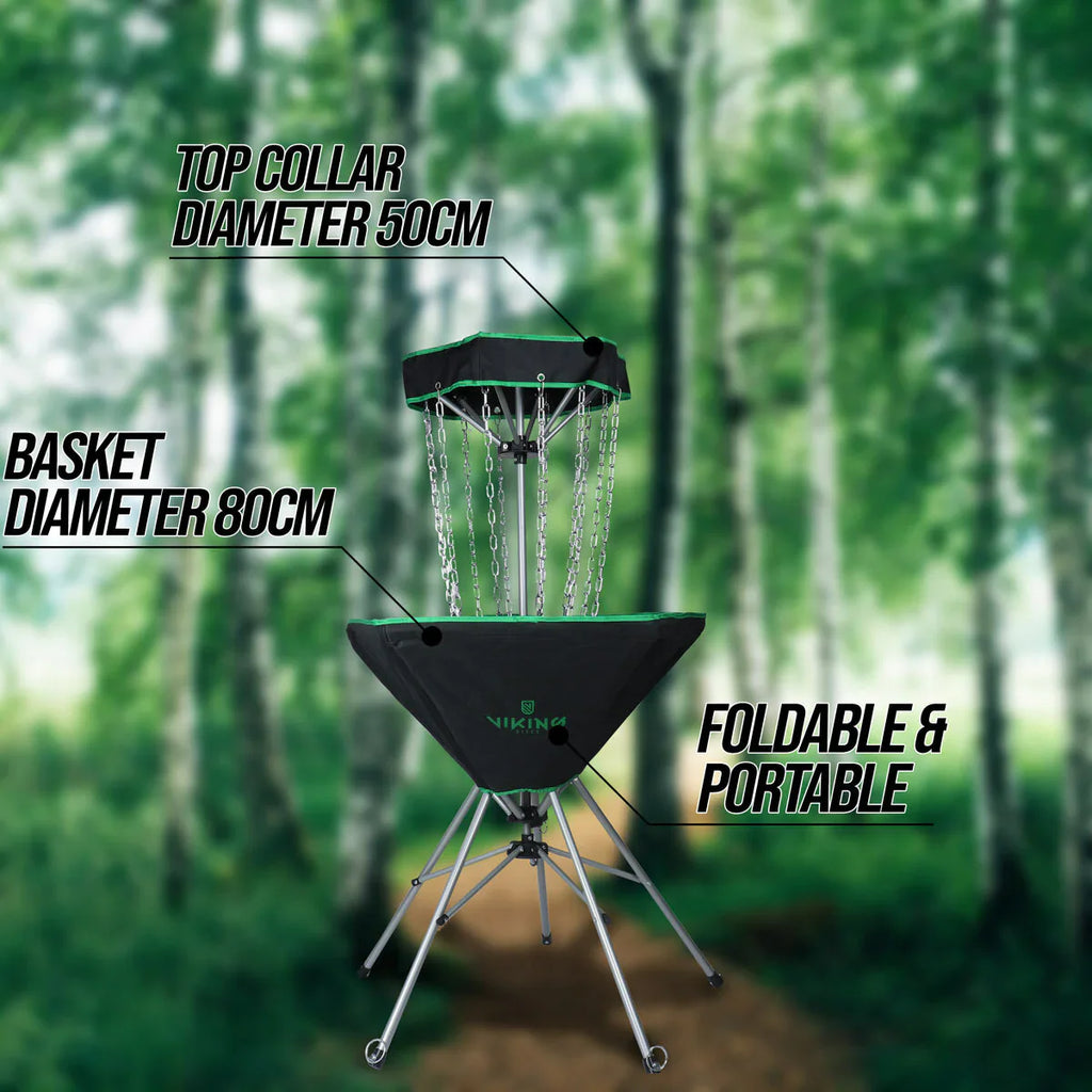Viking Discs Raid tragbarer Discgolf korb