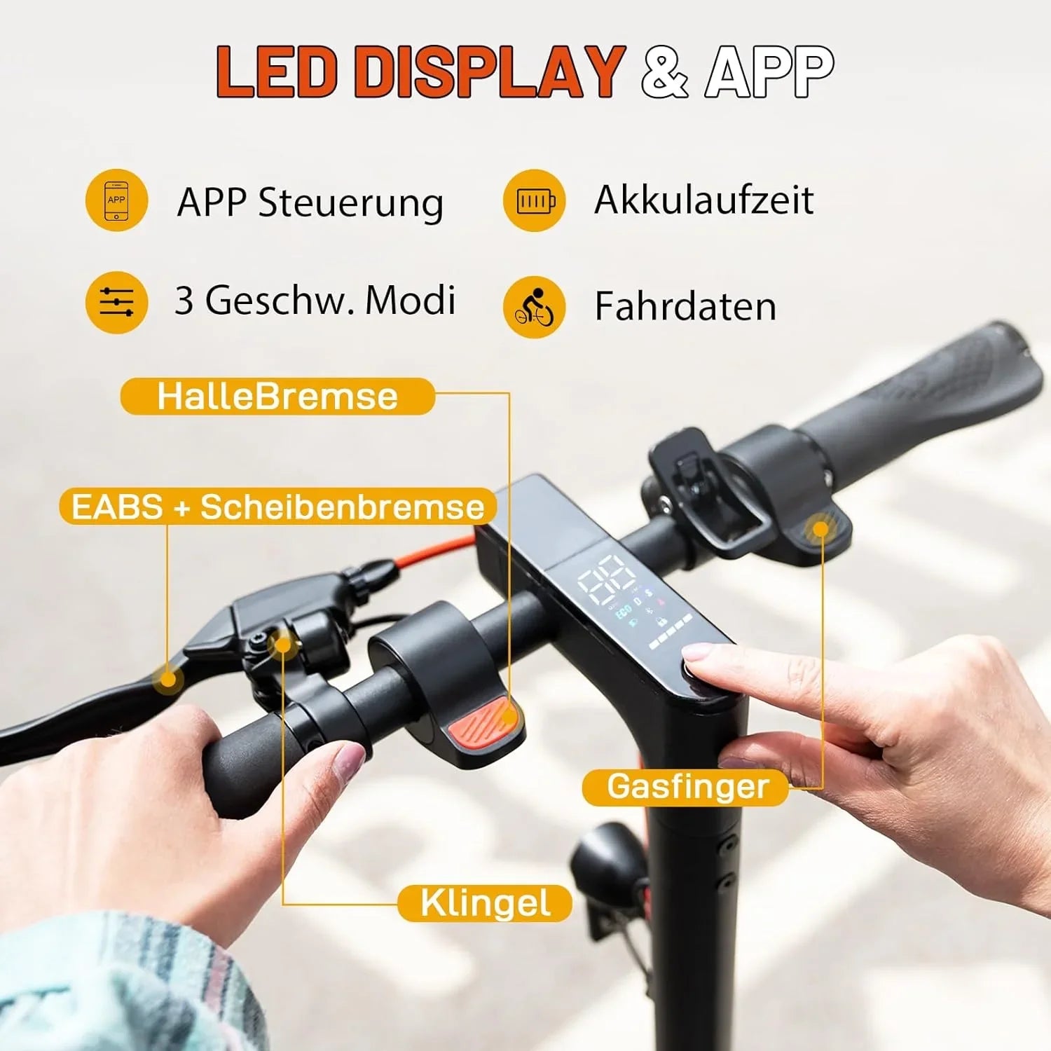Evercross EV85F ABE E-Scooter mit 400W Motor