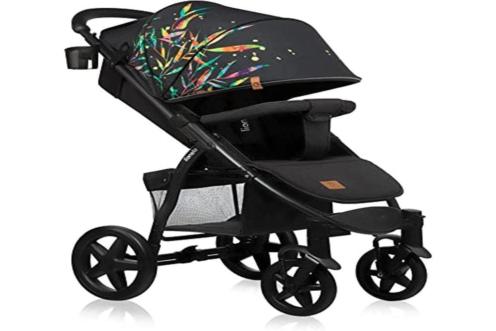 LIONELO Annet Plus Buggy bis 22 kg mit Liegefunktion, Kinderwagen klein zusammenklappbar mit Zubehör, Eva-Schaum-Räder, Moskitonetz, Fußdecke Getränkehalter, Korb