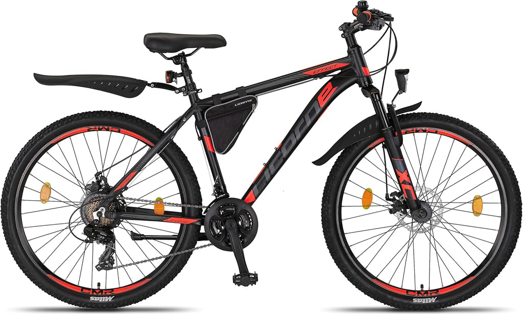 Licorne Bike Effect Premium Mountainbike Aluminium Discbremse Jungen Mädchen 21 Gang