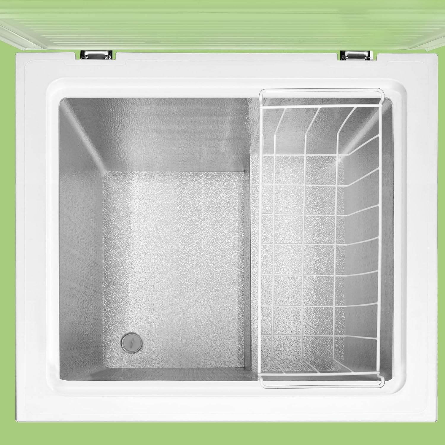 Comfee RCC100WH2(E) Gefriertruhe/169 kWh/Jahr/85cm hoch/99L/38dB/Geringe Lautstärke/Hoch effizientesD-förmigesRohr/Geeignet für verschiedene Einsatzszenarien/Einstellbarer Temperaturregler/Weiß