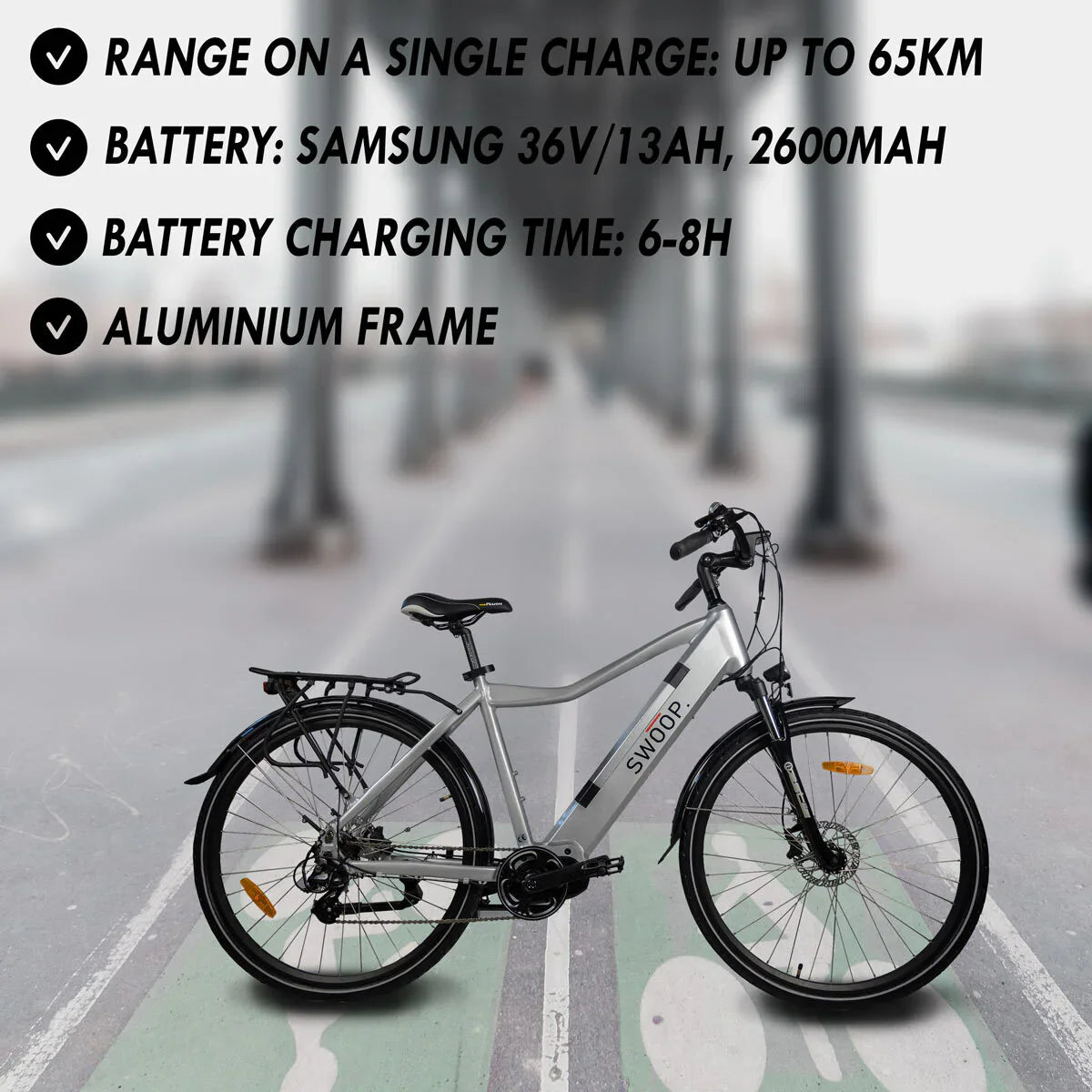 Swoop Elektrofahrrad Hybrid, Mnner 28