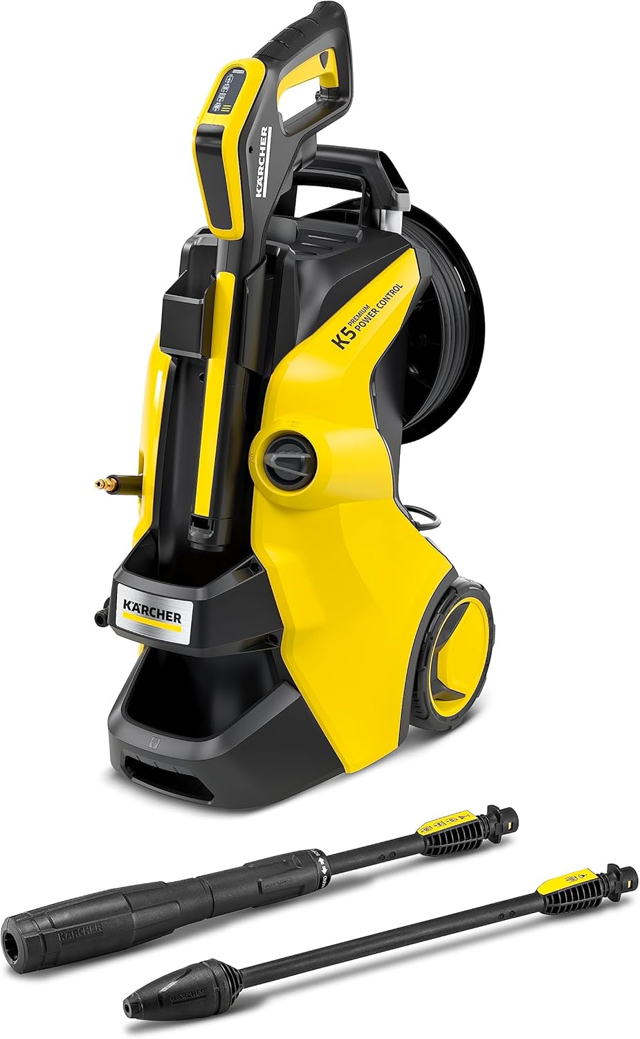 Krcher Hochdruckreiniger K 5 Compact, Druck: max. 145 bar, Durchfluss: max. 500 l/h, Flchenleistung: 40 m/h, Wasserfilter, Gewicht: 12 kg, Hochdruckschlauch und -pistole, Dreckfrser, Strahlrohr