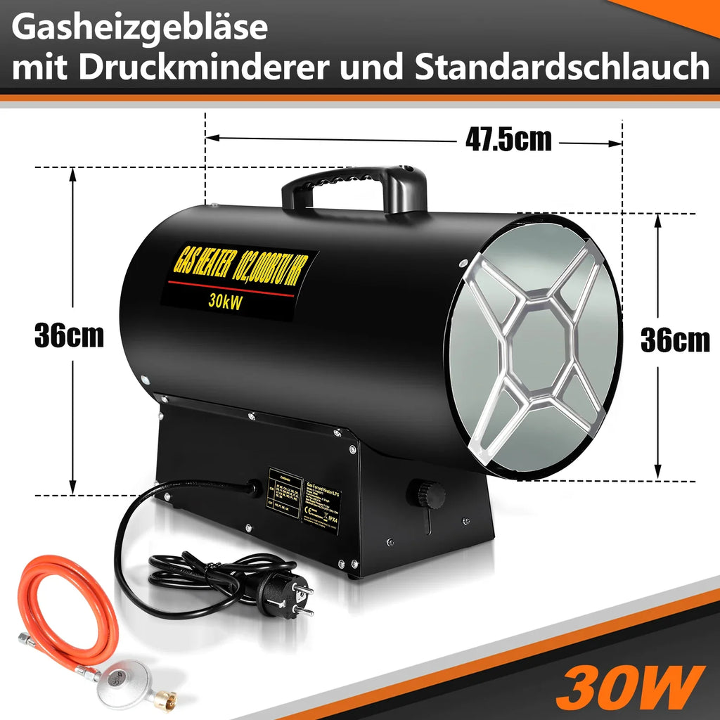 Sonnewelt Gasheizgeblse Baustellen Niro 10-30kW