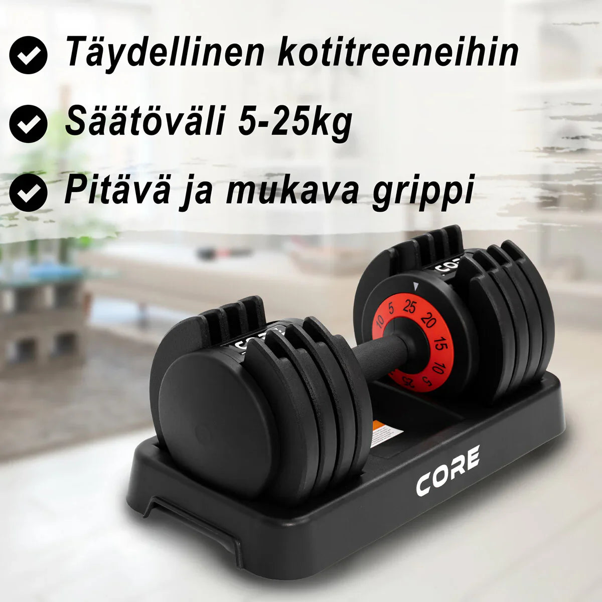 Core 2 x Verstellbare Kurzhantel, 50kg