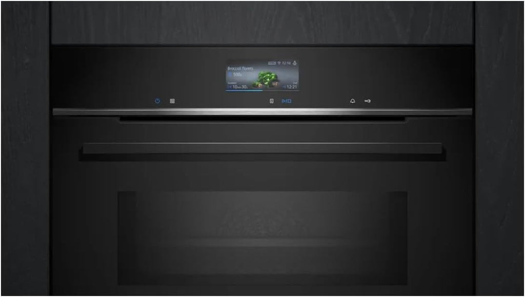 Siemens HB578GBS3, iQ500, Einbau-Backofen 60 x 60 cm, activeClean Pyrolyse Selbstreinung, TFT-Display, 3D Heißluft, Schnellaufheizung, cookControl40 Automatikprogramme, softMove, Edelstahl