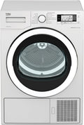 Beko B5T4824IF bPRO 500 Wäschetrockner, 8 kg, Frontlader Wärmepumpentrockner, allergikergeeignet, 15 Programme, Dampffunktion, Knitterschutz, Silent-Programm, AquaWave Schontrommel, Weiß
