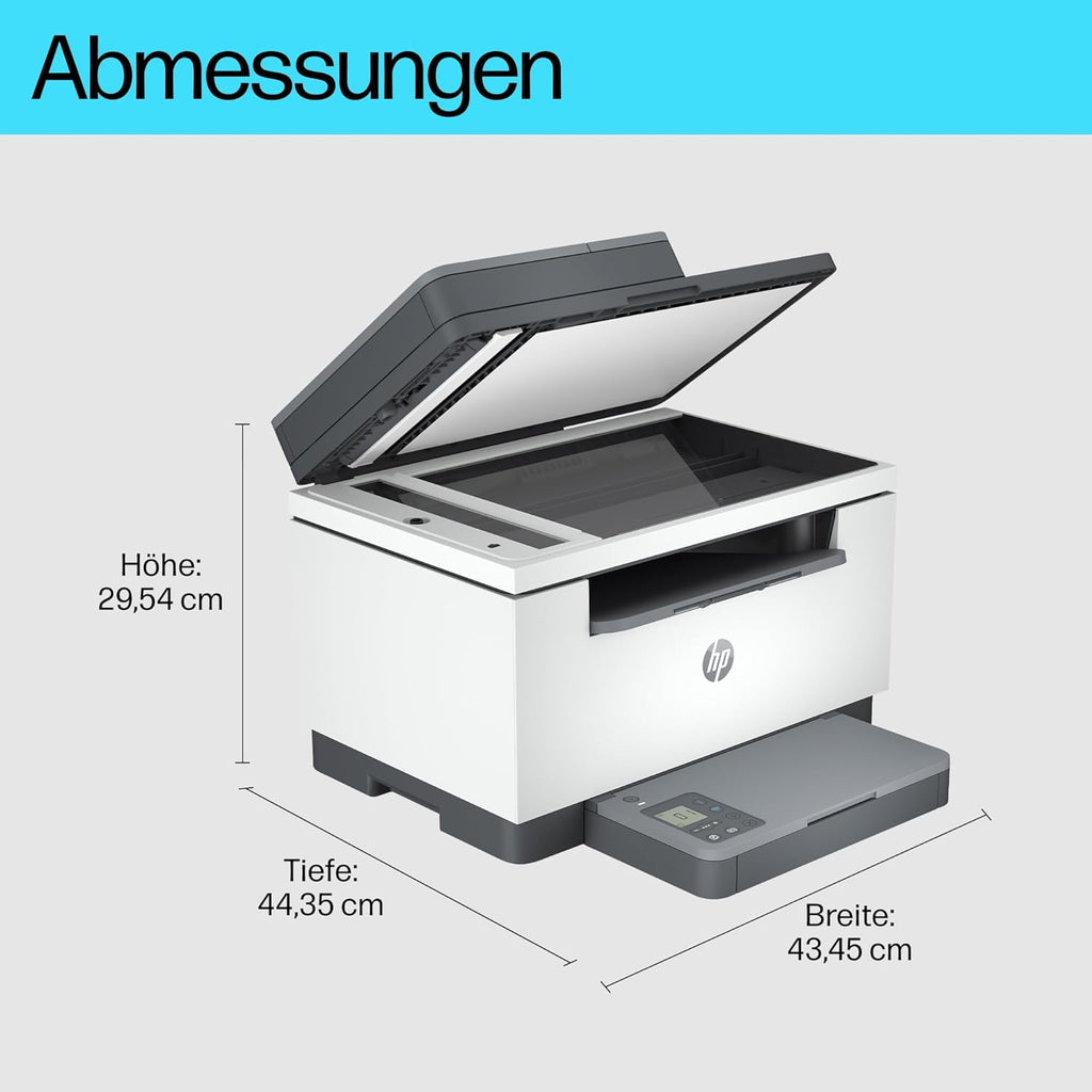 HP LaserJet MFP M235sdw Multifunktions-Laserdrucker Schwarzweiß, Drucken, Kopieren, Scannen, Automat.beidseitiger Druck, Dual-Band Wi-Fi, USB, LAN, HP Smart App, Intelligente Benutzeroberfläche
