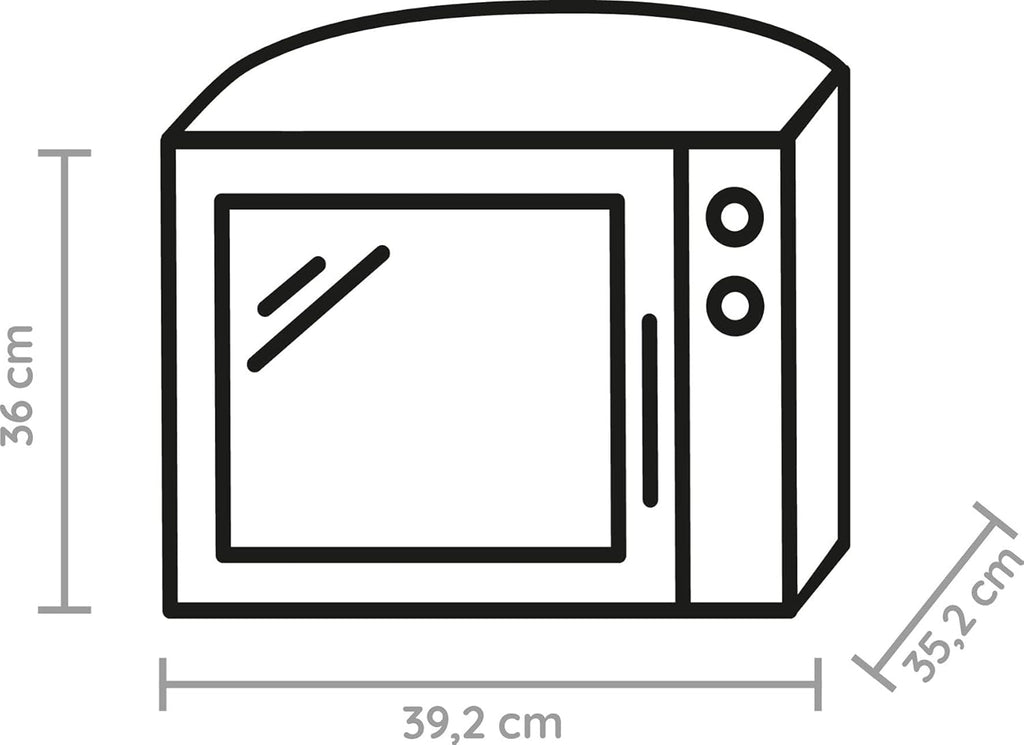 Bauknecht MW 39 WSL / Kombination Grill und Mikrowelle / Crisp Funktion / 700 W / 13 L Garraum / Super-Kompakt Design / Dampfgarfunktion / Schnellauftau-Funktion, Weiß/Silber