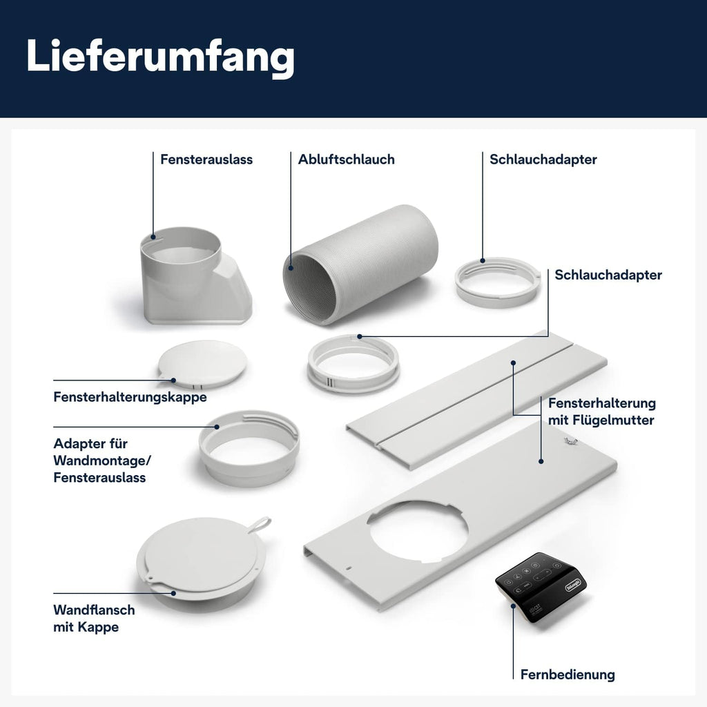 De'Longhi Pinguino PAC EL112 CST WiFi, Mobile Klimaanlage mit MyEcoRealFeel-Technologie für Räume bis zu 110 m³,11.000 BTU/h, 2,9 kW, 63 dB, Entfeuchtungsfunktion, A+, App- und Sprachsteuerung, Weiß