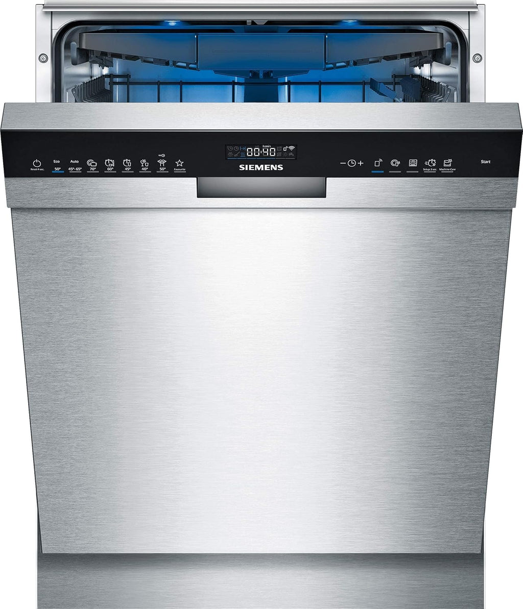 Siemens SN63EX14VE, iQ300 Smarter Geschirrspüler, Vollintegrierte Spülmaschine mit Besteckschublade, 60 cm, Auto Türöffnung dank autoOpen dry, Besonders leise durch iQdrive-Motor, infoLight aquaStop