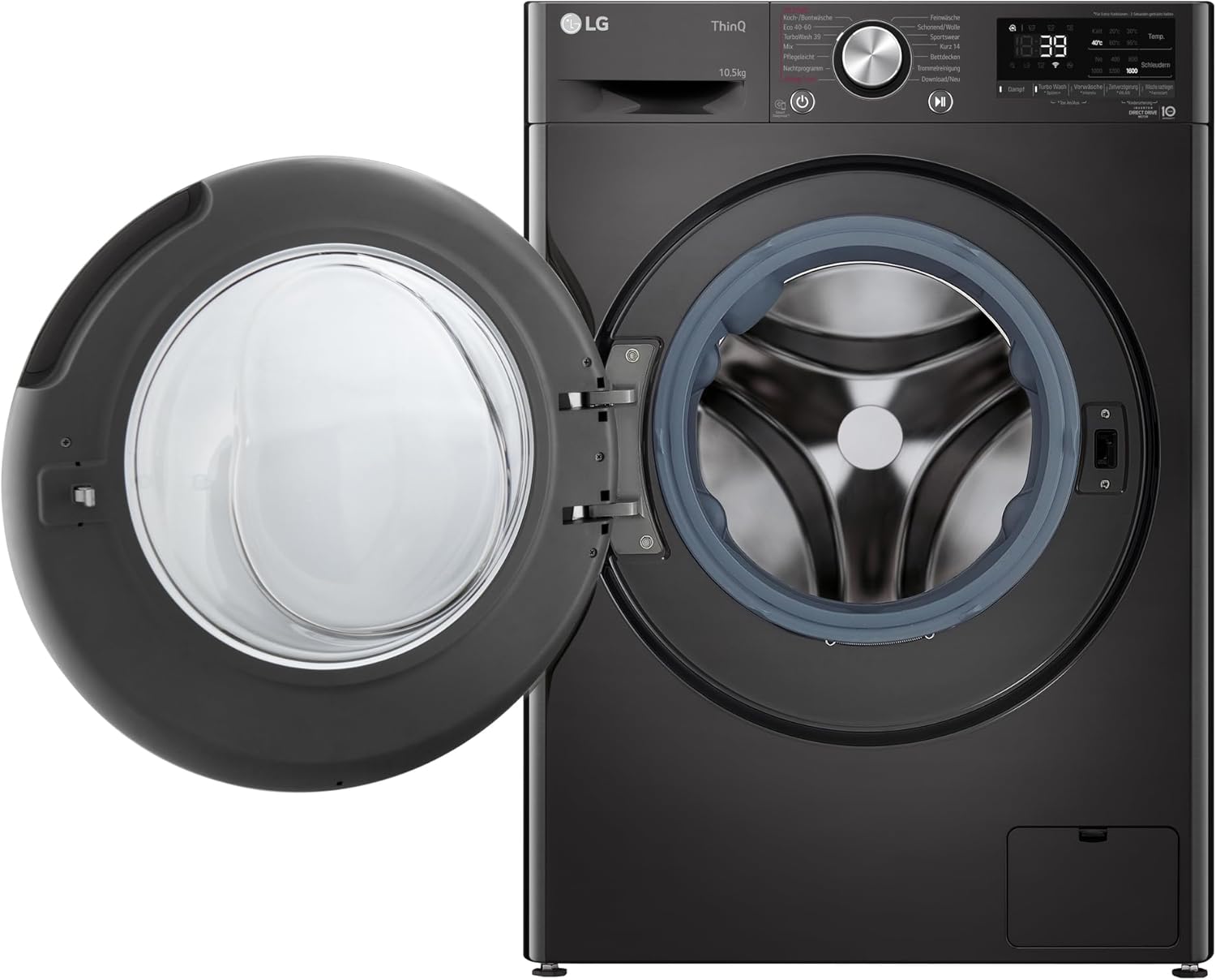 LG F4WV7080, Klasse A, Frontlader-Waschmaschine 8 kg, 1400 U/Min, AI Direct Drive, Wi-Fi, Tiefenreinigung mit Dampf, Groe Kapazitt, TRIPLE A, Auentür aus Sicherheitsglas, 62 x 60 x 85 cm  Wei