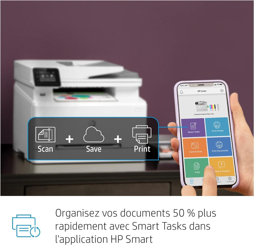 HP Color LaserJet Pro MFP 3302fdwg Multifunktions-Farblaserdrucker, Fax, Automatischer beidseitiger Druck, Touchscreen, Wi-Fi, Ethernet, USB, HP Wolf Pro Security
