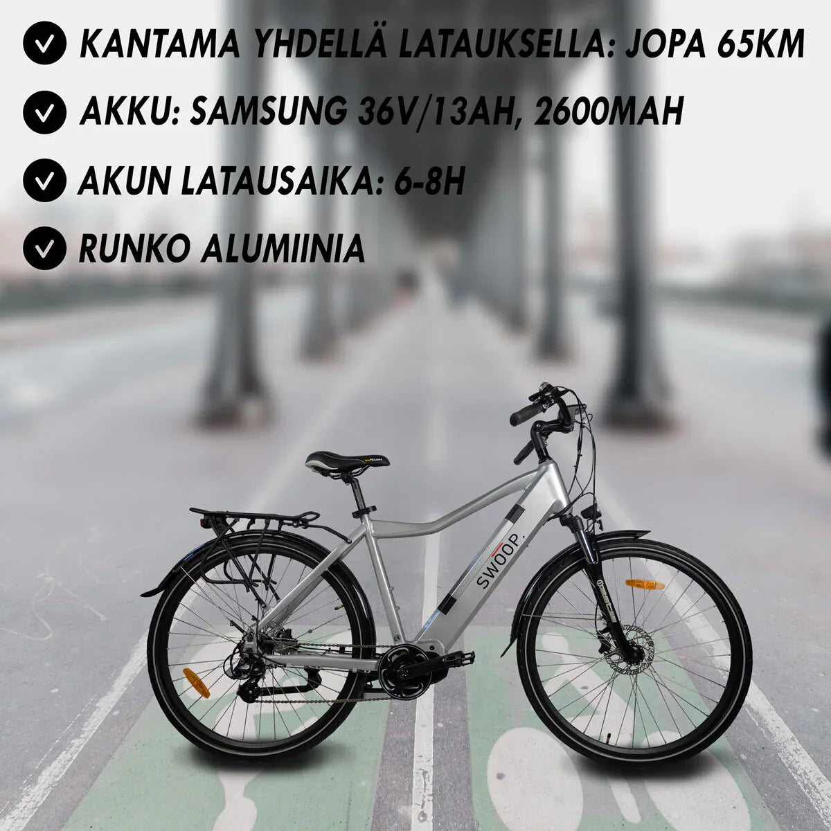 Swoop Elektrofahrrad Hybrid, Mnner 28