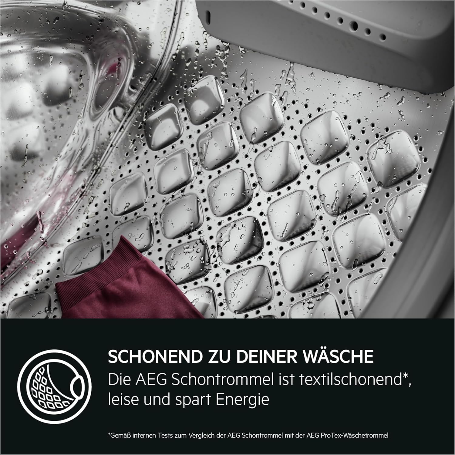 AEG L6FBG51470 Waschmaschine / Serie 6000 mit ProSense / Testsieger der Stiftung Warentest / 7,0 kg / Leise / Mengenautomatik / Nachlegefunktion / Kindersicherung / Wasserstopp / 1400 U/min