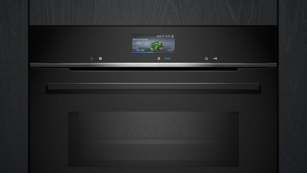 Siemens HB578GBS3, iQ500, Einbau-Backofen 60 x 60 cm, activeClean Pyrolyse Selbstreinung, TFT-Display, 3D Heißluft, Schnellaufheizung, cookControl40 Automatikprogramme, softMove, Edelstahl