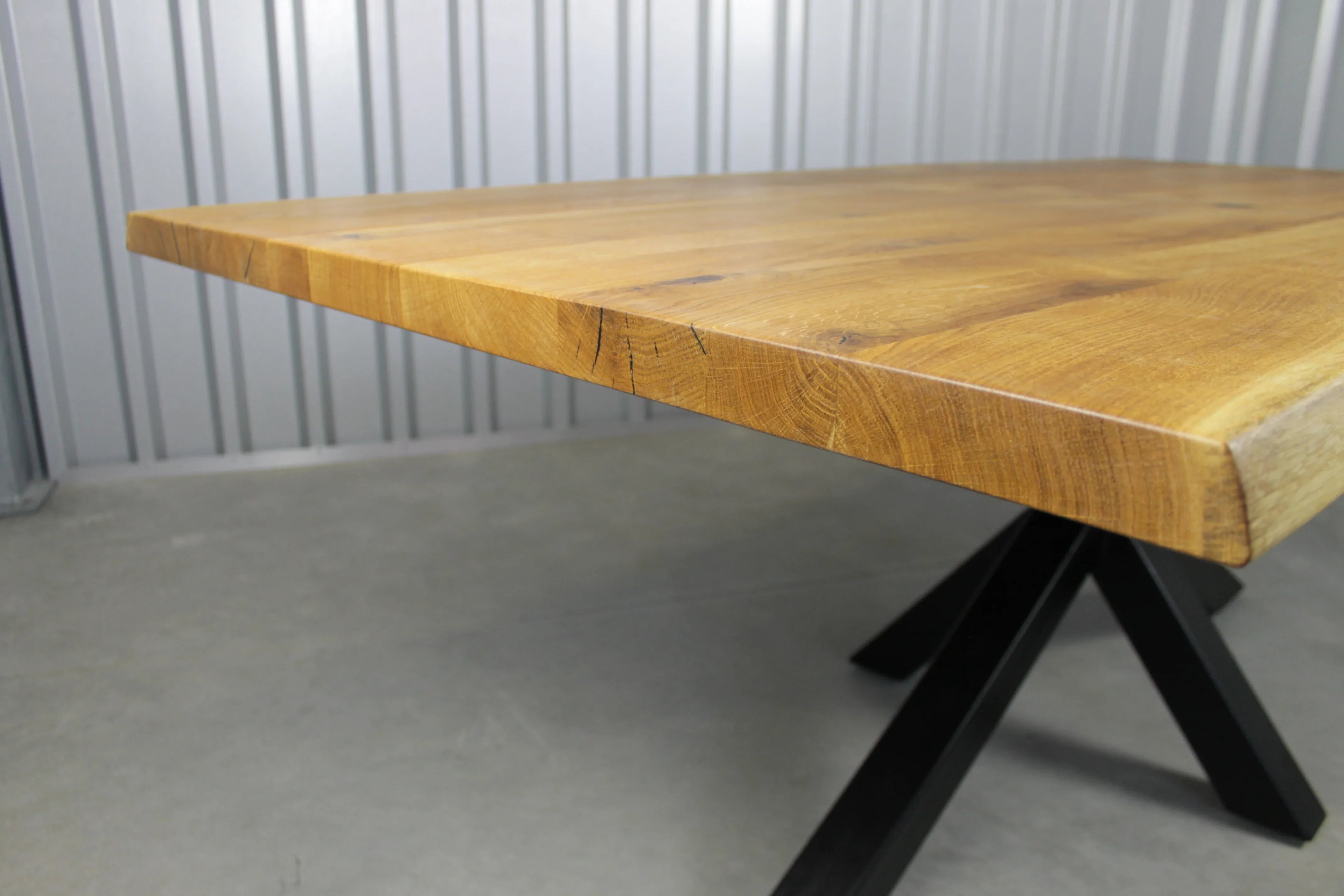 Serie UNA | Massivholztisch - nur Tischplatte ohne Gestell - Eiche - versch. Gren und Farben | Lnge: 160 - 300 cm | Breite: 90 -100 cm