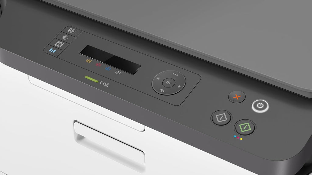 HP Color Laser 150nw Farb-Laserdrucker (Drucker, USB, LAN, WLAN),weiß-grau