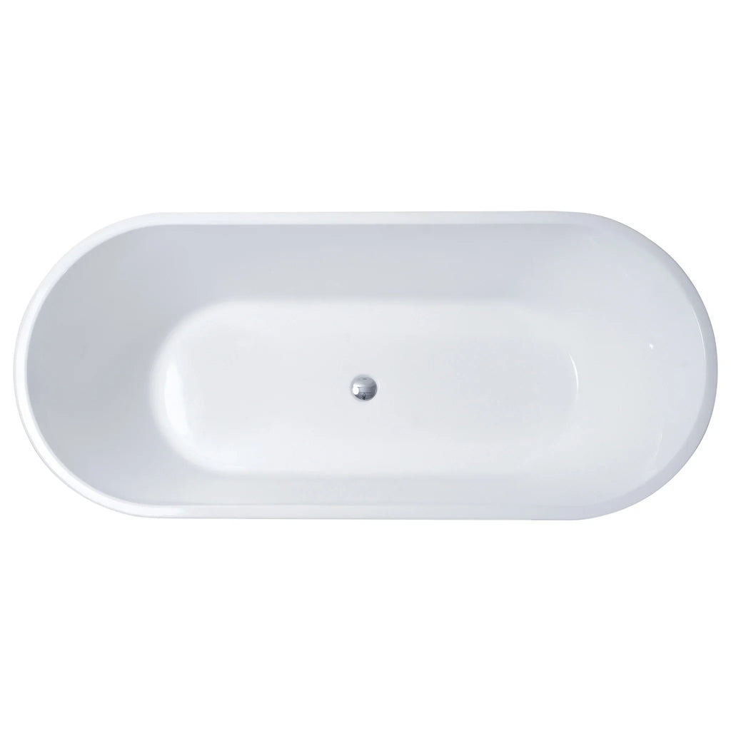 Lykke Badewanne Polar Deluxe 1600x750x580mm, Wei