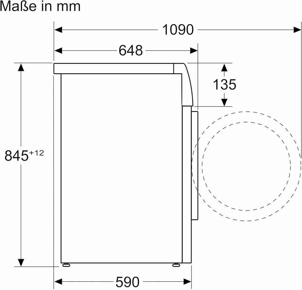 Bosch WGB244010, Serie 8, Smarte Frontlader Waschmaschine, 9 kg, 1400 UpM, Made in Germany, intelligente Waschmittel Dosierung i-Dos, entfernt 16 Fleckenarten, SpeedPerfect, spart Wasser & Energie