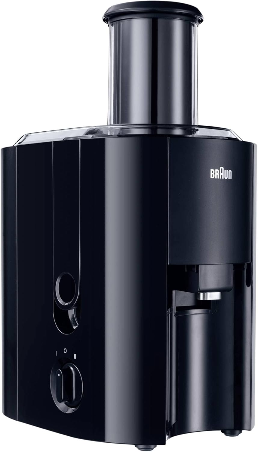 DeLonghi Braun J700 Multiquick 7 Entsafter | Hochleistungs-Entsafter-System | Groer Einfüllschacht (75 mm) | Innovatives Anti-Tropf-System | Kraftvoller 1.000 Watt Motor | silber