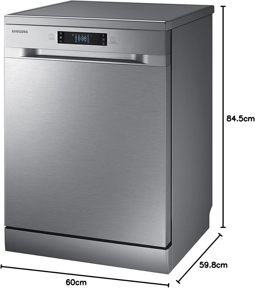 Samsung DW60M6050FS Geschirrspüler, freistehend, 14 Gedecke, A++, Edelstahl, maximal 60 cm, berührungsempfindliche Tasten, LED